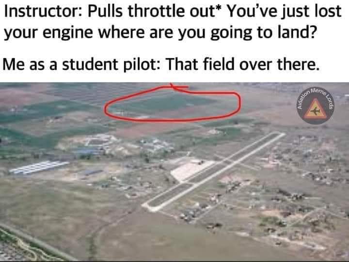 #StudentPilot #pilotlife #pilotmeme #forcedlandingpractice #traineepilot #aviation #aviationlovers #aviationdaily