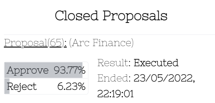 Arc Finance tweet media