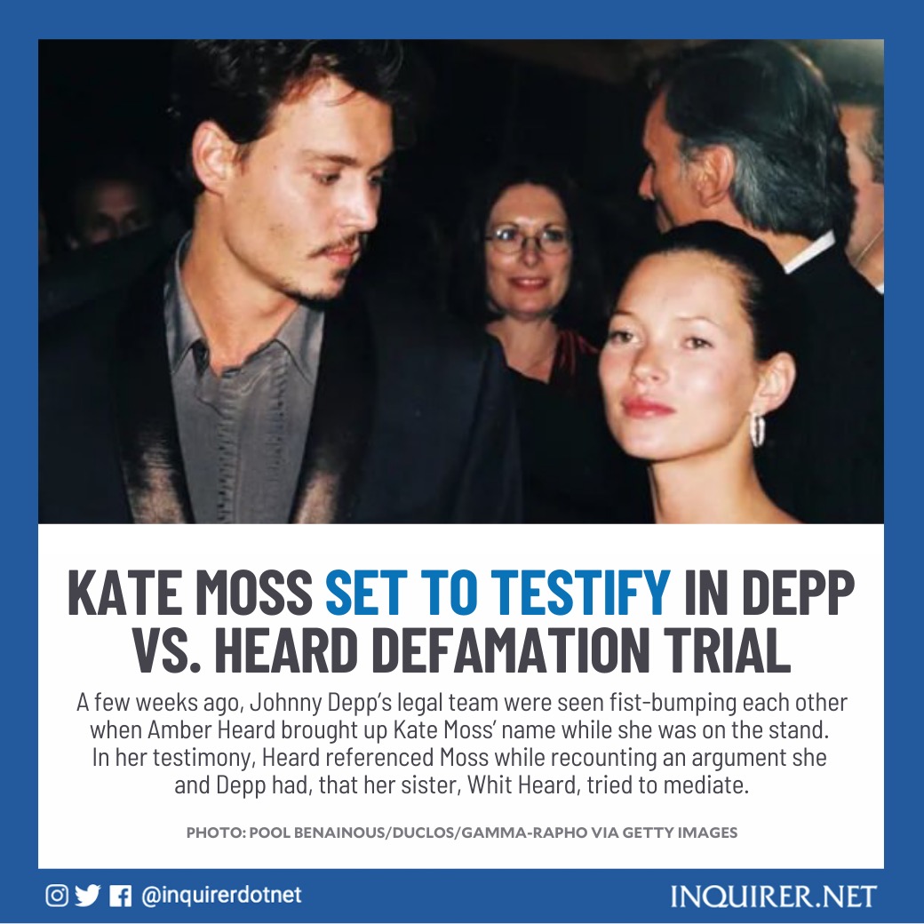Inquirer on Twitter "Kate Moss is set to take the stand in Johnny Depp