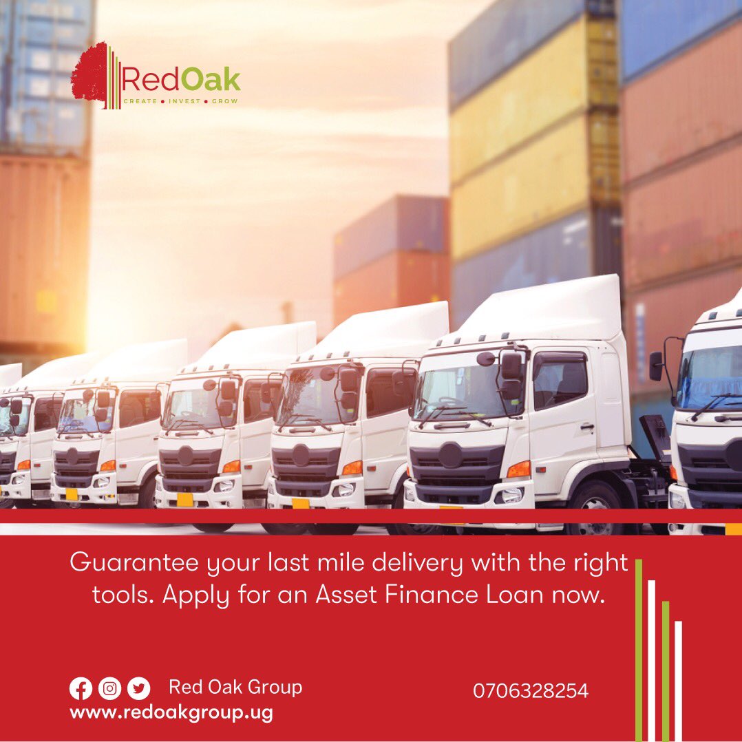 For online retailers, having an excellent delivery service is essential to customer satisfaction and retention. Get up to Ugx. 50 million to fine tune your delivery process to the last mile. Call 0706328254 to get started —> redoakgroup.ug/loan-products/…