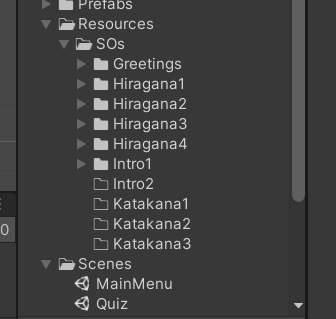 HeatherElroyART's tweet photo. Tonight I added the contents of the next 4 Duo Lingo lessons: Hiragana 3 & 4, Greeting, & Intro 1 and a bunch of other fixes. Its officially functional!
#BabyProgrammer #GameDev #UnityDev #CSharp #FlashCardGame #JapaneseLanguageLearning #DuoLingo #Coding #GameDevelopment https://t.co/wRPoWVgsWA