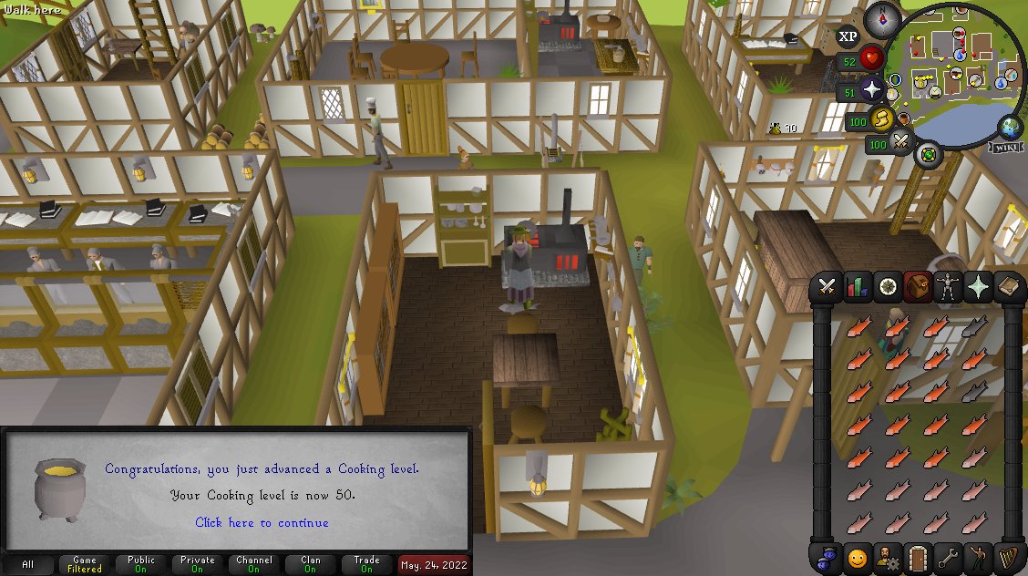 Lvl2Ghost's tweet photo. 50 Cooking #oldschoolrunescape #osrs https://t.co/IfUFSuRshI