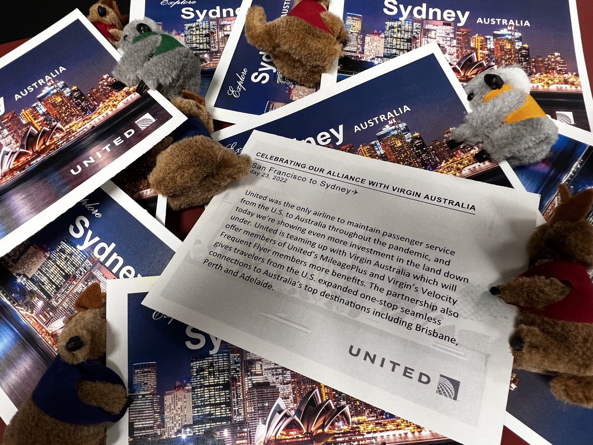 _Olga_Romero's tweet photo. Today @united⁩ &amp; ⁦@VirginAustralia⁩ launched a reciprocal codeshare giving customers the ability to earn &amp; redeem frequent flyer miles on either airline. ⁦@Auggiie69⁩ ⁦@vjpassa⁩ ⁦@jonathangooda⁩ ⁦#beingunited⁩ ⁦@MikeHannaUAL⁩ #TEAMSFO https://t.co/QnJHBaz9qm