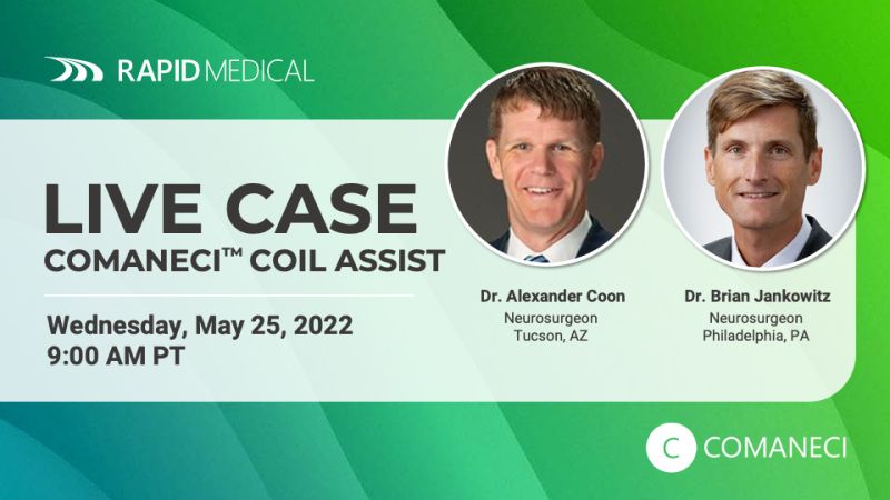 JOIN US on Wednesday at 9AM PT, as <a href="/DrAlexanderCoon/">Alexander Coon, MD</a> and Dr. <a href="/BrianJankowitz/">Brian Jankowitz</a> navigate a live procedure utilizing the #COMANECI embolization-assist device for enhanced vessel support. 

Register here: 
us02web.zoom.us/meeting/regist…
 
#COMANECI #LeaveNothingBehind