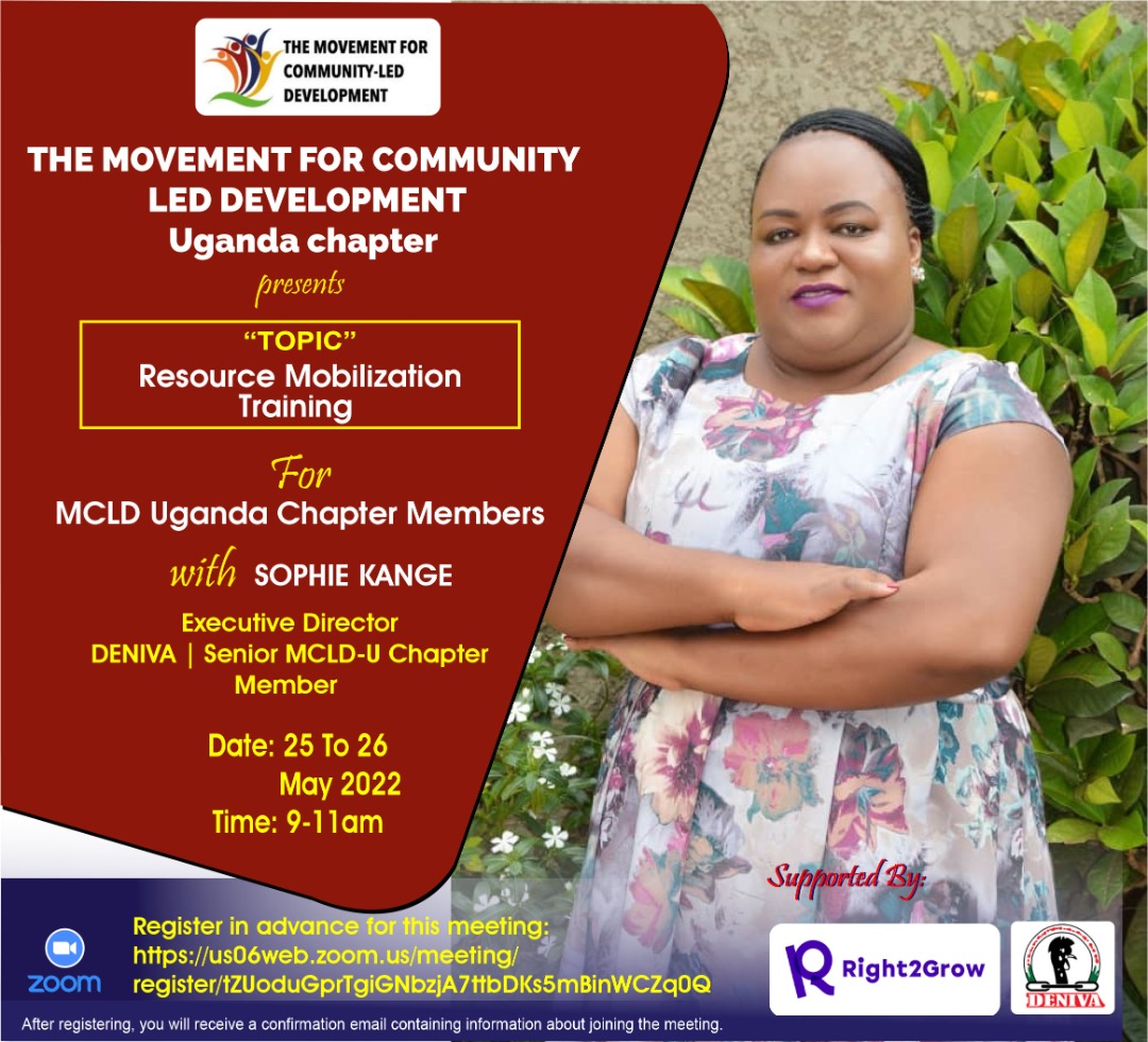 MCLDUganda's tweet photo. "A social movement that only moves people is merely a revolt. A movement that changes both people and institutions is a revolution." Join the mcld fraternity training, attached below is a link to the meeting.
https://t.co/SVy7z1YA8U
#itbeginswithyou
#communityleddev
#mcld https://t.co/j6hU4dAIGt