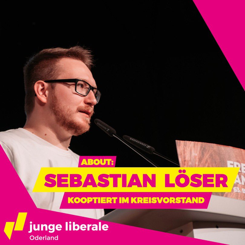 JulisOderland's tweet photo. Heute stellen wir euch die kooptierten Mitglieder des Kreisvorstandes vor. 
Wir haben vier kooptierte Mitglieder: Fabian Jahoda, Sebastian Löser, Florian Ulbrich und Laura Jasmin Iden. Alle sind Mitglieder des Landesvorstandes der JuLis Brandenburg. https://t.co/JIuFWk3492