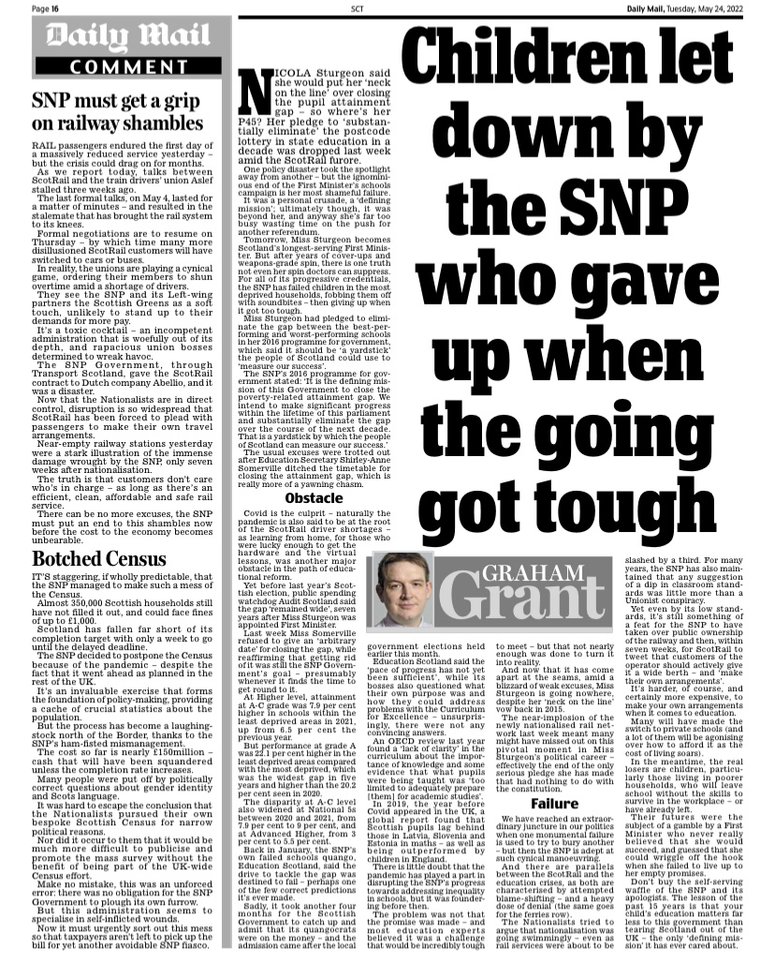 Nicola Sturgeon put her ‘neck on the line’ over education - so where’s her P45? #schools #SNP #attainmentgap #education #indyref2 #Sturgeon #comment 

Read more here: graham-grant.medium.com/children-let-d…