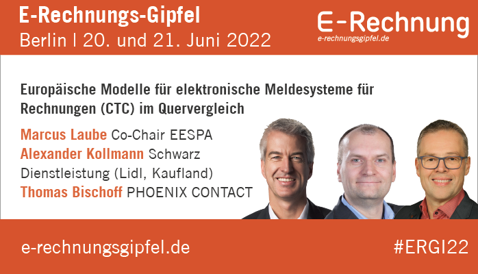 vereonag's tweet photo. Beim E-Rechnungs-Gipfel #ERGI22 präsentieren Marcus Laube, Alexander Kollmann und Thomas Bischoff @boysdontcrei "Europäische Modelle für elektronische Meldesysteme für #Rechnungen (#CTC) im Quervergleich!"
Weitere Infos https://t.co/V1DE3cIVcD
@EESPA_EU 
@PhoenixContactV https://t.co/v8718JgzBn