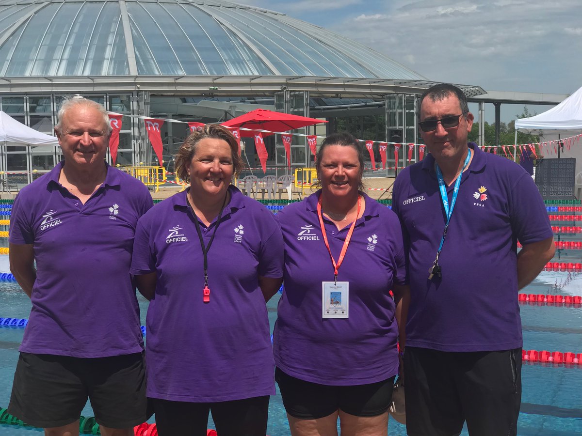 Introducing our new Vichy Games poolside team leaders- Bernard Berge, Agnes Brunet, Maryvonne Brault and Michel Picard ✨
.
Congratulation to all four for passing the International judges training 🎊
🔗virtus.sport/swimming-offic…
#Virtus #paraswimming #wearesport #GG2023 #Vichy