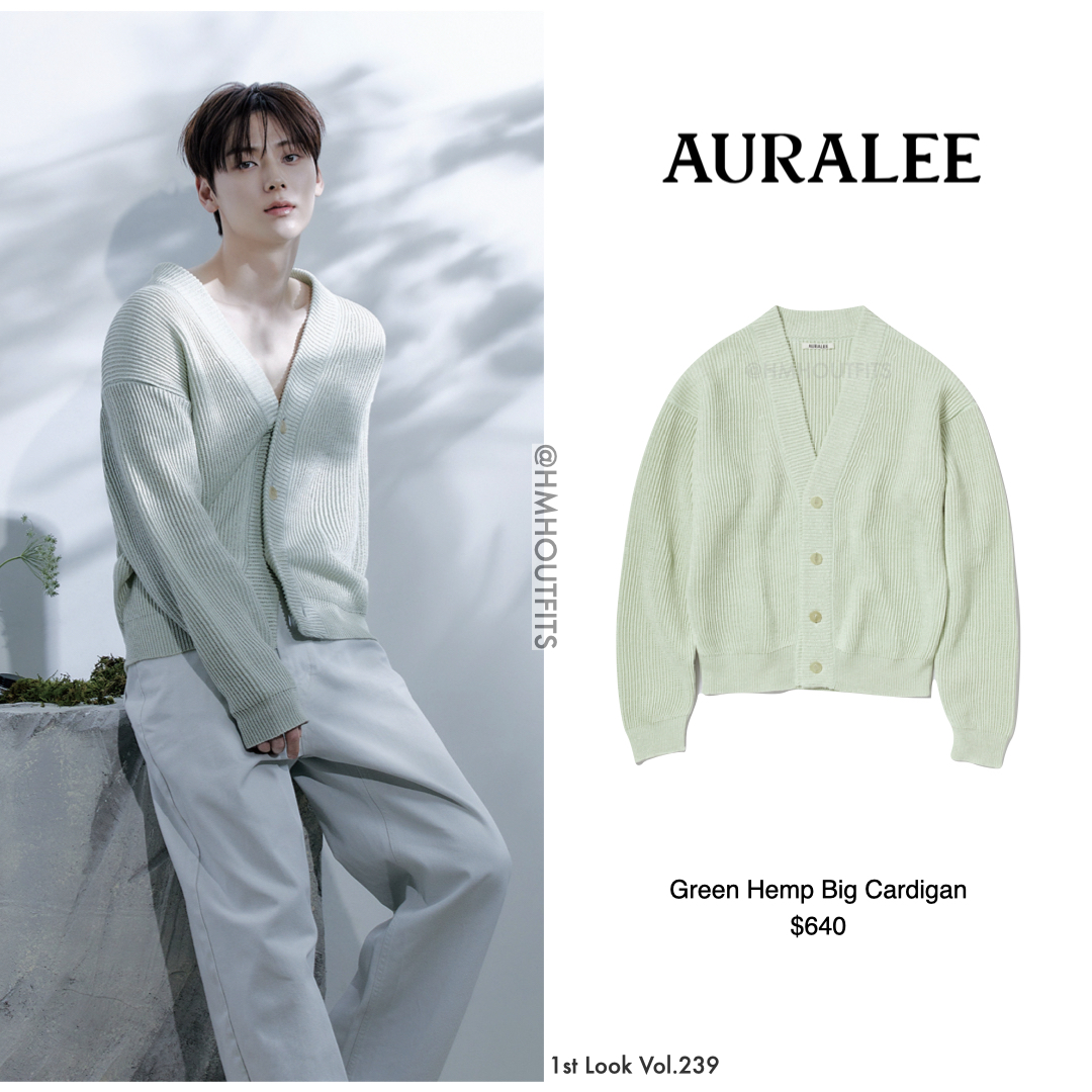 HMHOutfits's tweet photo. 1st Look Vol.239 Minhyun X labruket 
#황민현 #민현 #HWANGMINHYUN #MINHYUN
Cardigan &amp; Shirts: AURALEE
Knit Vest: Andersson Bell https://t.co/DO04IjEjMV