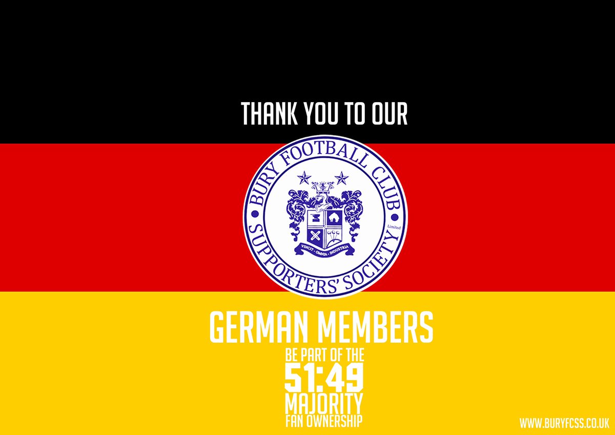 EventsAtGigg's tweet photo. 🔵⚪️Shakers Shout Out 🗣

Thanks to our new members in #Germany and those who have renewed! 🇩🇪

You can join here:
https://t.co/oibRGrVgk5

#BuryFCSS #Community #FanOwned #HelpShapeTheFuture https://t.co/YZykfaUT9k