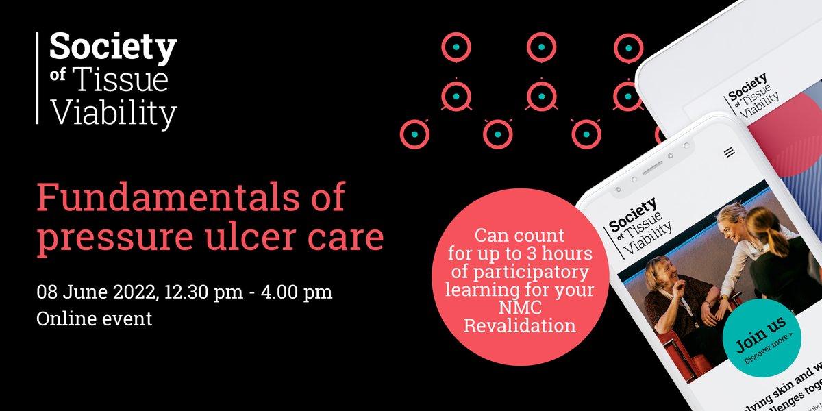 Join us for 'Fundamentals of pressure ulcer care' online event - learn about risk factors, assessment, MASD, categorisation and prevention. Learn more and register for FREE bit.ly/3MKqYI7 #pressureulcers #pressureulcerprevention #StopThePressure