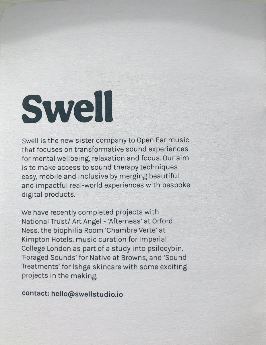 lauraivill's tweet photo. Delighted to meet Brian D’Souza of sound therapy brand Swell ⁦@OpenEarMusic⁩ Bringing the benefits of sound to the wellness arena and now at the spa ⁦@CoworthParkUK⁩ https://t.co/5KDFB4gT7L