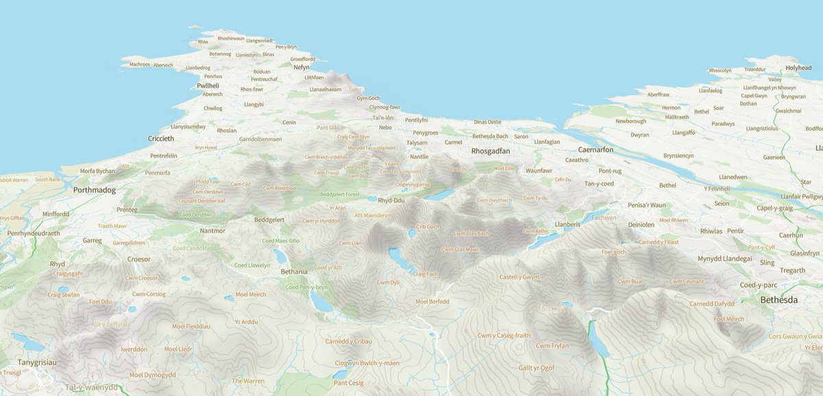 tmnnrs's tweet image. Having fun with the new 3D terrain feature in @MapLibre... using the free @OrdnanceSurvey OS Open Zoomstack and OS Terrain 50 datasets. #OSDeveloper