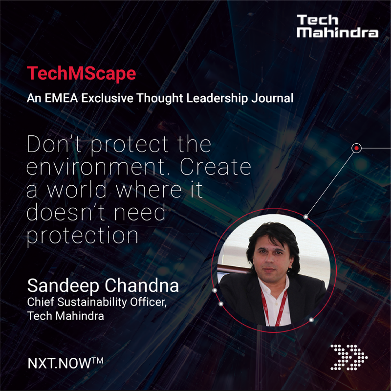 tech_mahindra's tweet photo. .@SandeepChandna5, Chief Sustainability Officer, @Tech_Mahindra, shares his insights on #Sustainability & #GreenSolutions, in #TechMScape – An EMEA Exclusive Thought Leadership Journal.
📖Get your copy NOW - https://t.co/uoqYsrSLgS
#NxtNow #TechMahindraEurope
