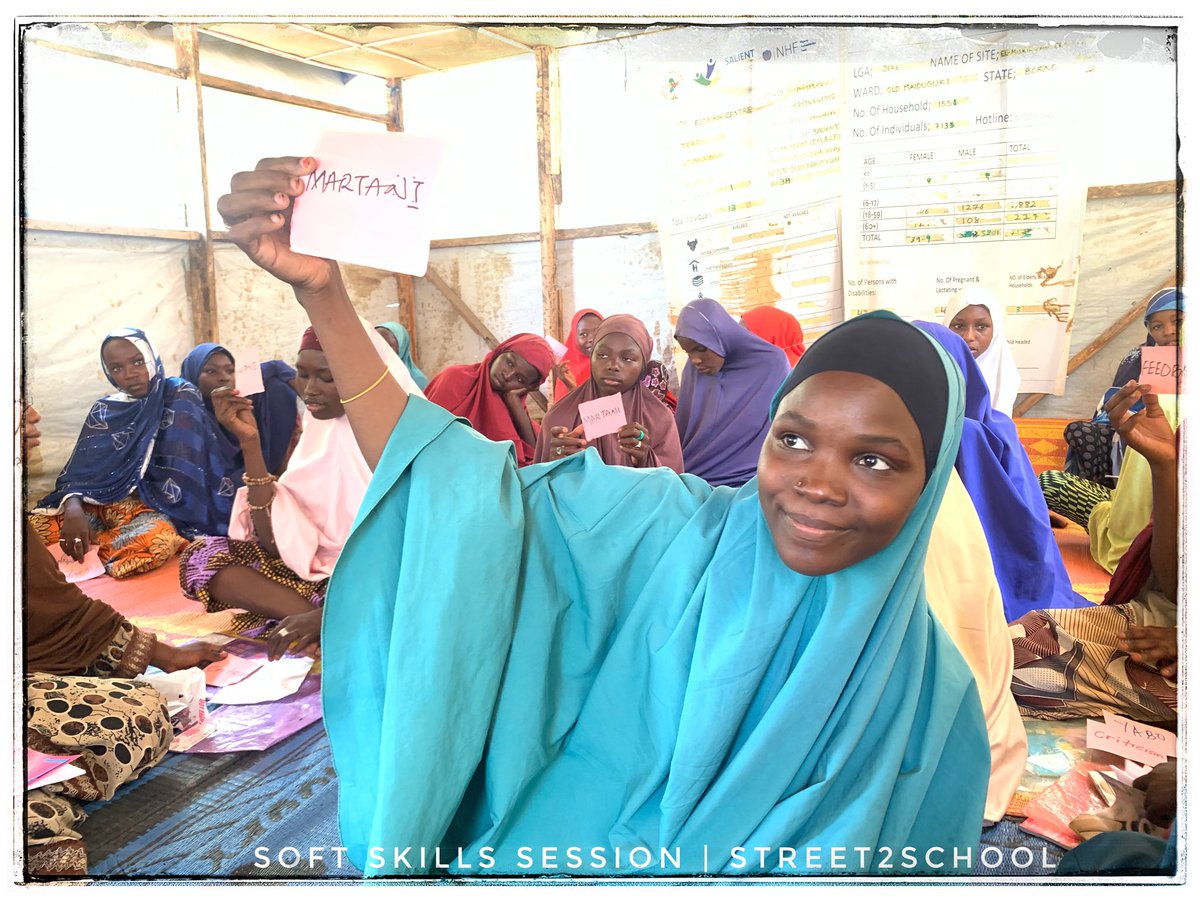 Street2School's tweet photo. Soft skills are essential in enhancing peace amongst members of a community.

With Support from @gymobilization, we are equipping 80 out-of-school youth in 2 IDP camps with the Soft skills required to effectively navigate their environment, work with others, &amp; attain their goals. https://t.co/SCpjrv2PpP