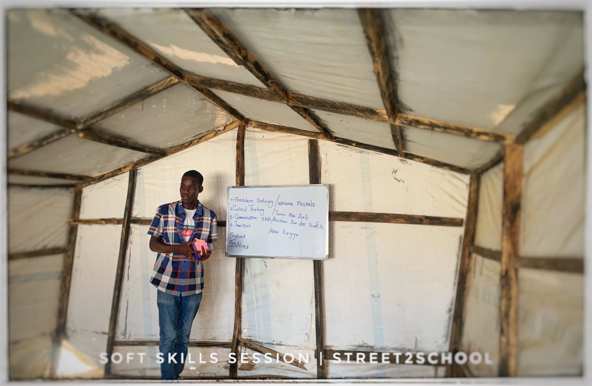 Street2School's tweet photo. Soft skills are essential in enhancing peace amongst members of a community.

With Support from @gymobilization, we are equipping 80 out-of-school youth in 2 IDP camps with the Soft skills required to effectively navigate their environment, work with others, &amp; attain their goals. https://t.co/SCpjrv2PpP