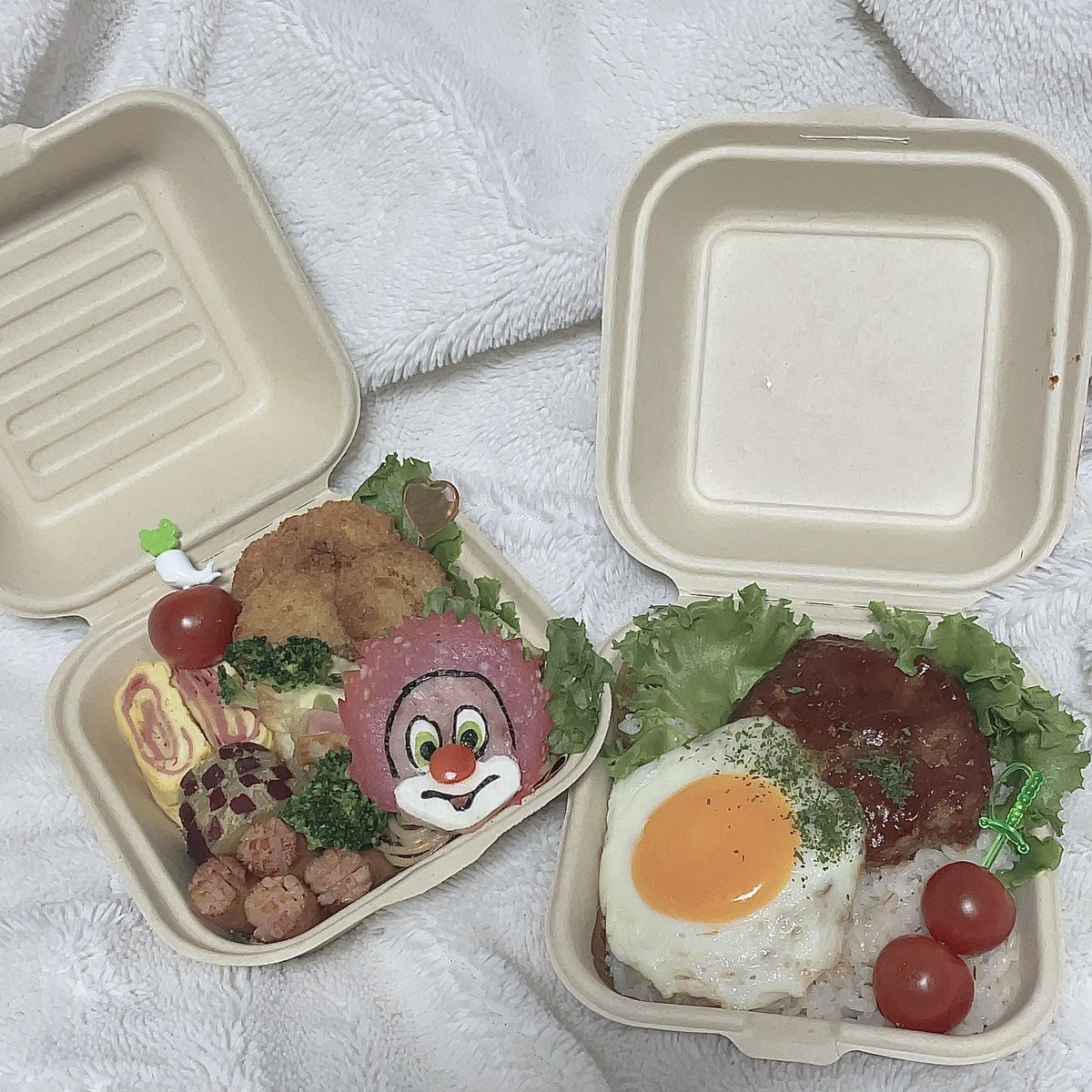 fromskow_01's tweet photo. LOVEさんお弁当作った🍱🍴𓈒𓂂𓏸
入れ物逆さまにしたのは見逃してください ！！！！！！！笑 https://t.co/KNUIhRVgtF