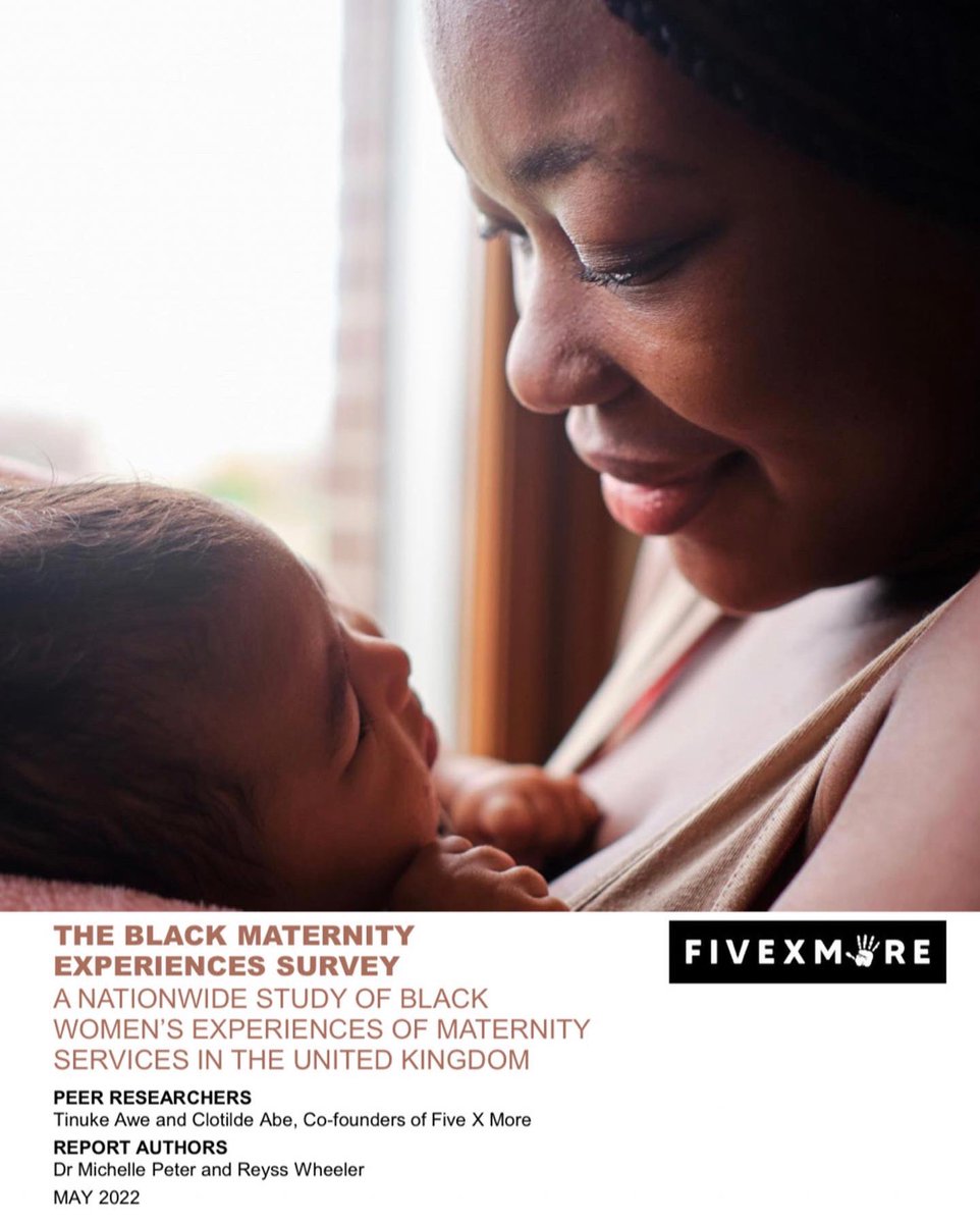 The Black Maternity Experience Report is out today. It makes for a sobering read, especially for our Black sisters but it provides an opportunity for change Download the report via our website and use the hashtag #blackmereport to join in the conversation fivexmore.com/blackmereport