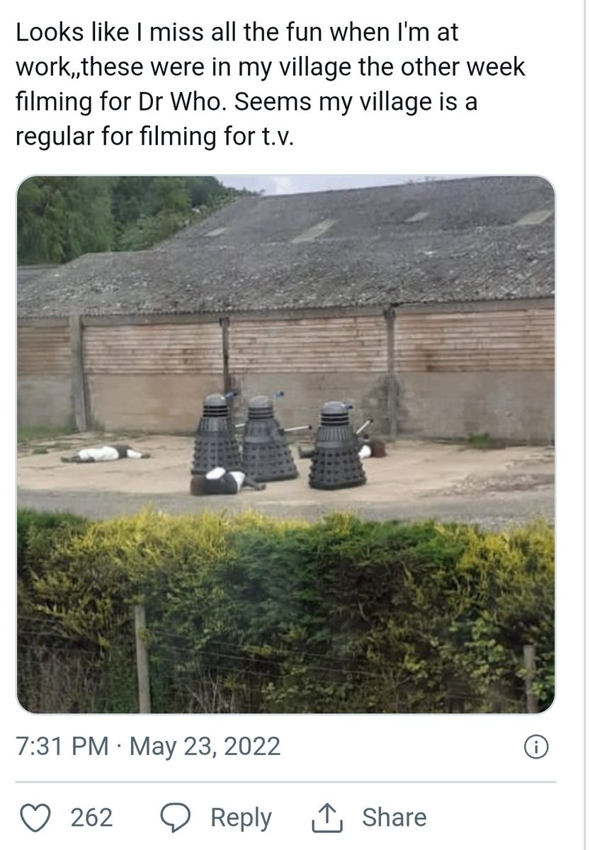 petebuzzsaw's tweet image. I was a teenage Ogron. Ogrons spotted with Daleks in Hertfordshire. #drwhofilming #clutterbox