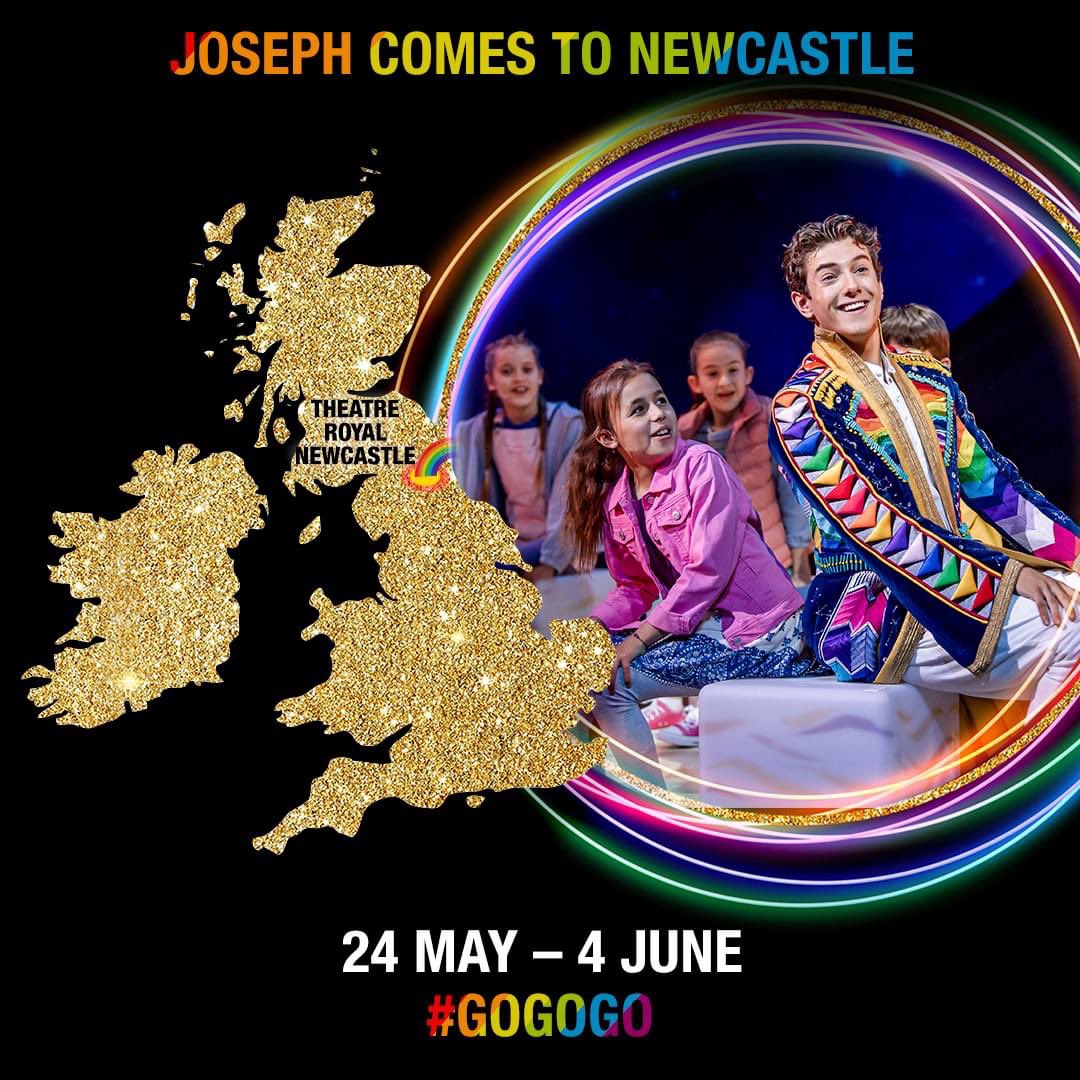 WE'RE PAINTING THE TOON TECHNICOLOR 🌈

Join @LinziHateley, @JDonOfficial, @jacyarrow and the rest of our incredible cast at @TheatreRoyalNew until 4 June!

Tickets selling fast - GO,GO,GO: uktour.josephthemusical.com/tour-dates/