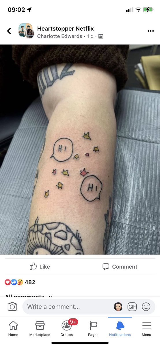 My heartstopper tattoo has a special place in my heart #Heartstopper #LGBT #HeartstopperNetflix #tattoo