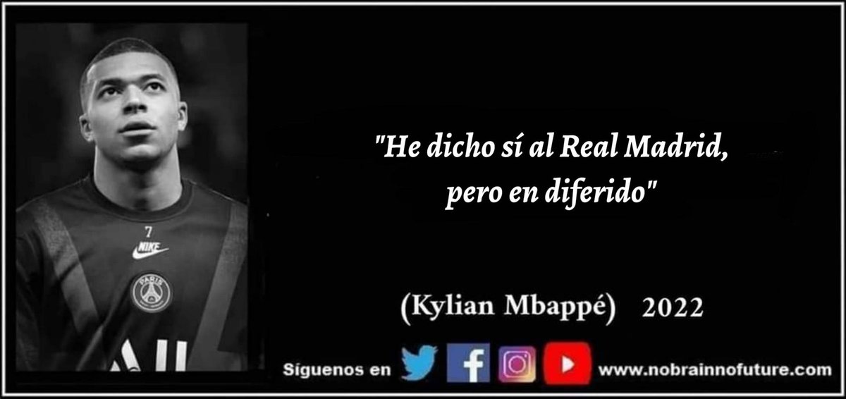 n0brainn0future's tweet photo. Kylian Mbappé (2022): "He dicho sí al Real Madrid, pero en diferido"
@KMbappe #Mbappe #Mbappe2025 #MBAPPETRAIDOR #mbapperealmadrid #mbappegate #KylianMbappe #KylianCestParis #RealMadrid #PSG #traición #ElChiringuitoMbappe https://t.co/C6f75yn8yc