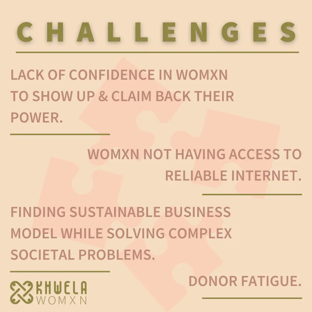 Hi Sis
We preach vulnerability &amp; have courageous conversation about hybernating as we near the end of our funding.
We reflected on our journey in the last year &amp; a half. Here's the link for the donations to help us on our mission of uplifting our womxn khwela.org.za/donate/