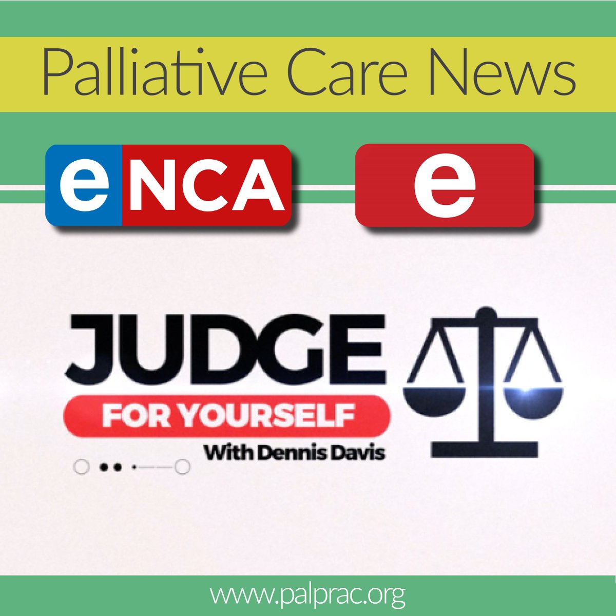 Join #PALPRAC chair Dr Julia Ambler &amp; Dennie Davis to discuss legalising euthanasia in South Africa. Dr Ambler presents the position of #PalliativeCare in this conversation.  
📺  Wednesday, 25 May at 14:00 on eTV 
📺  Thursday, 26 May at 20:00 on eNCA
<a href="/eNCA/">eNCA</a> <a href="/etv/">@etv</a>