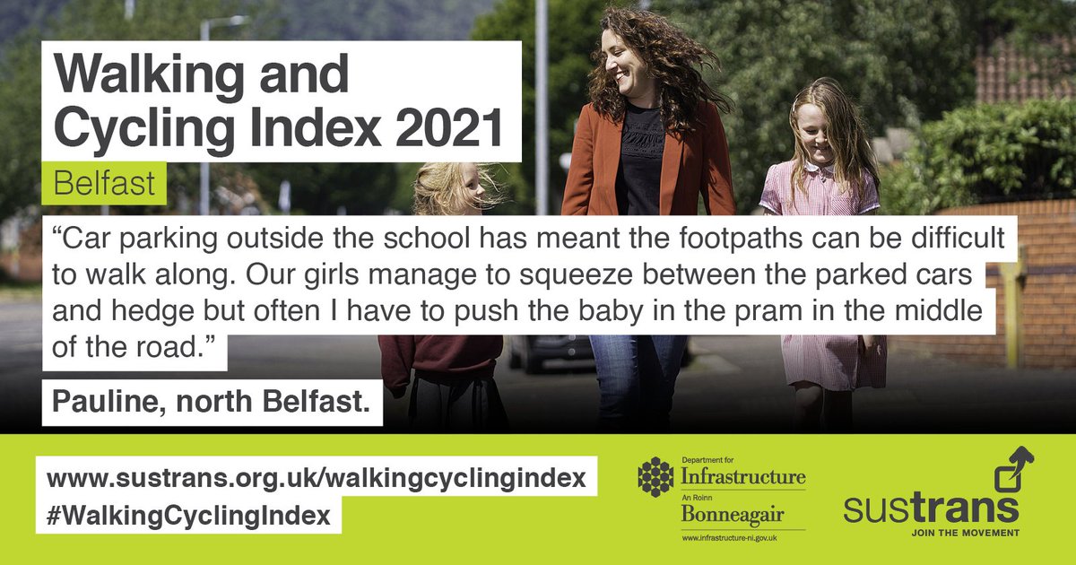 Belfast's #WalkingCyclingIndex report found that every year, walking &amp; cycling in #Belfast:
🏥 saves the NHS £4.1 million
💚 saves 12,000 tonnes of greenhouse gas emissions
🪙  creates £207.9 million in economic benefit
sustrans.org.uk/walkingcycling…
<a href="/deptinfra/">Department for Infrastructure</a> <a href="/JohnODowdSF/">John O' Dowd</a>