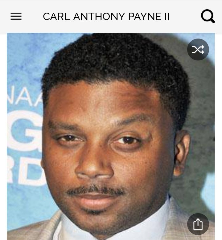 Happy birthday to this great actor.  Happy birthday to Carl Anthony Payne II 