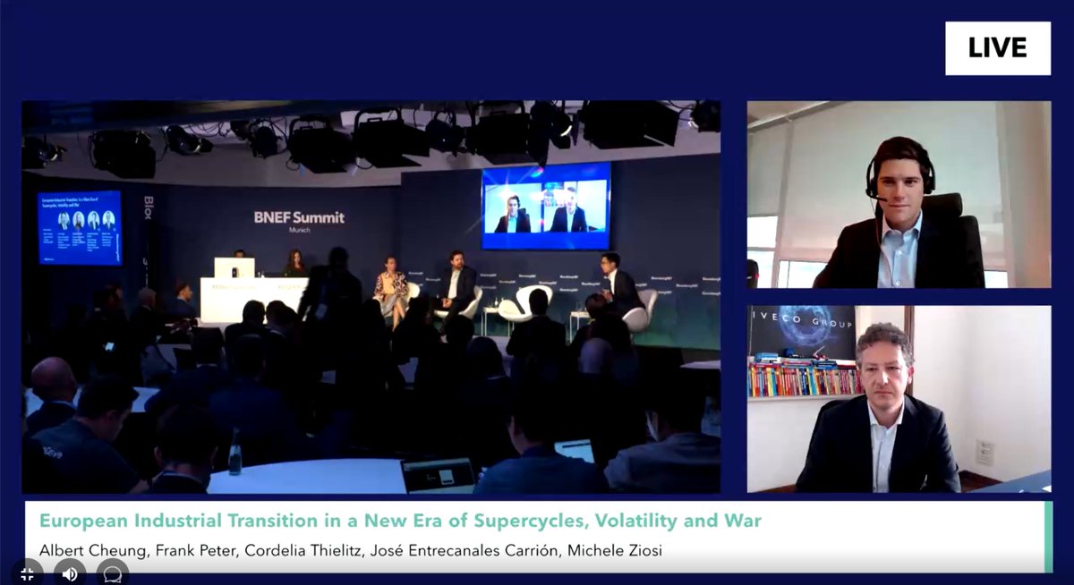 ACCIONAEnergia's tweet photo. .@josentreca at #BNEFSummit: "Despite the challenges, the energy transition is already in motion and there is no stopping it." https://t.co/ev6AC0US7h