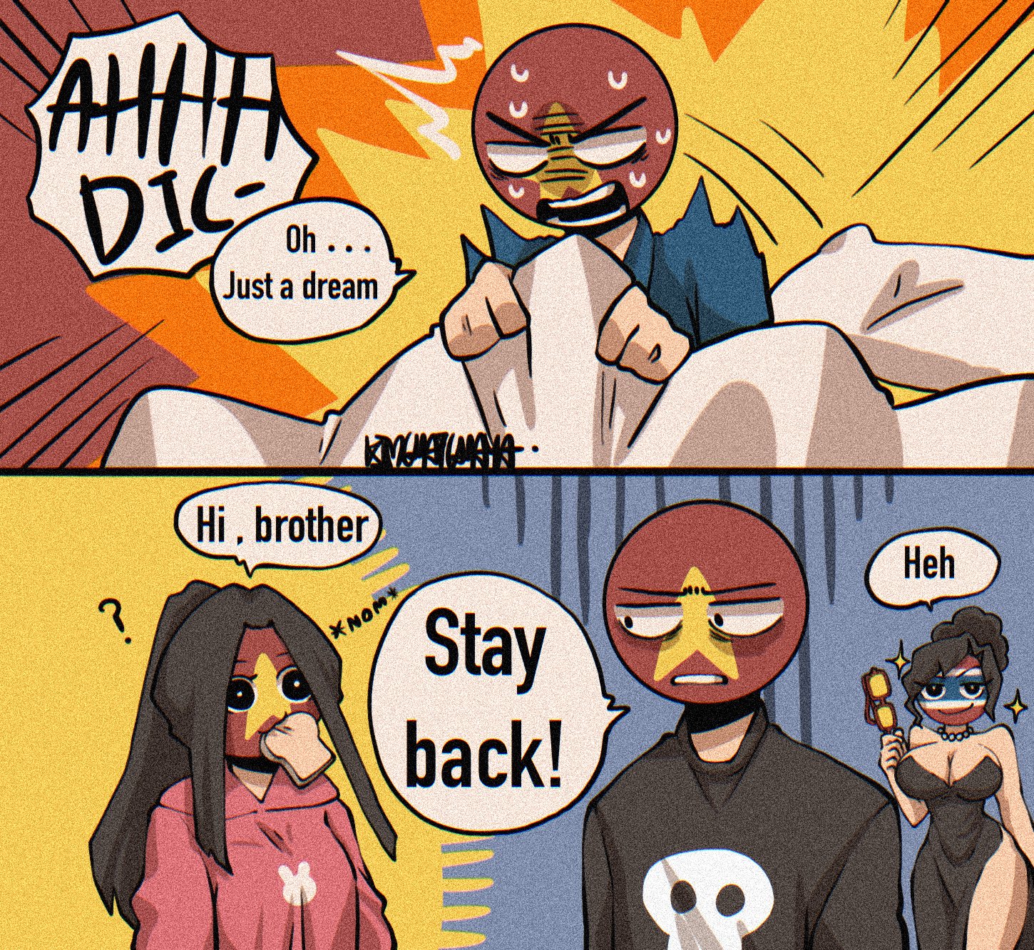 KimChatchaya / Mishka on X: yessss #Japan #CountryHumans # countryhumansjapan  / X