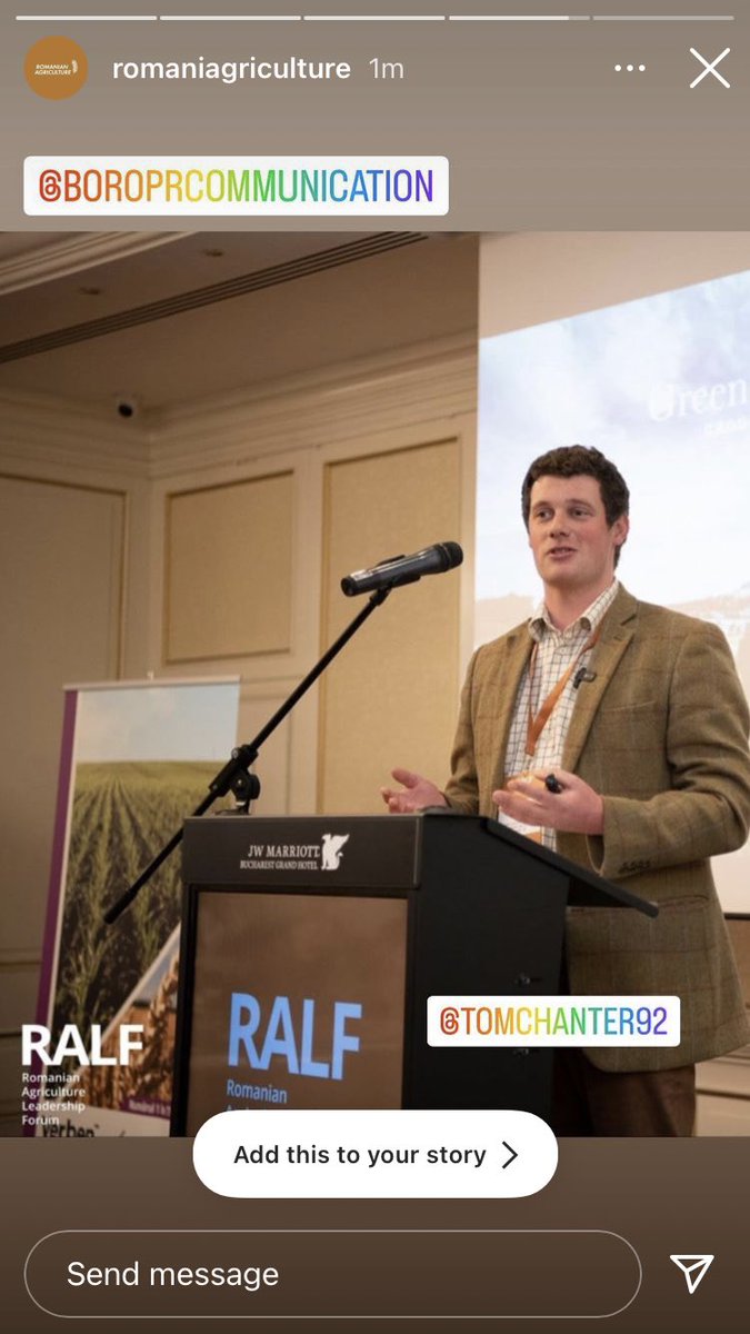 ChanterTom's tweet image. Romania. An amazing place and brilliant expieirence. Especially pleased to be asked to speak on the use of data in farming. Great opportunity to fly the flag for British farming. #nfutweets