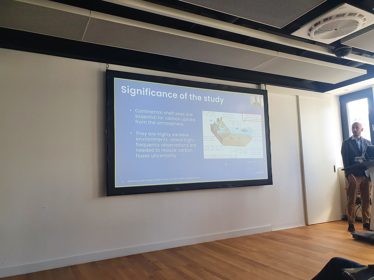 CelesteKellock's tweet photo. Great presentation by @OceanVlad #EGU22 talking about #pco2 #ferrybox measurements and the influence of #biologicalprocesses on #carbonfluxes ⭐️ https://t.co/eR2OH9HHY9