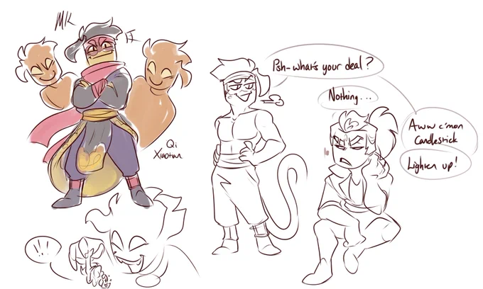 [ #LEGOMonkieKid / Doodles / Monkie Kid AU ]

Doodling random thoughts abt an AU w/ xiaojiao being the monkie kid instead made me think about who xiaotian would be in this scenario... 🤔 