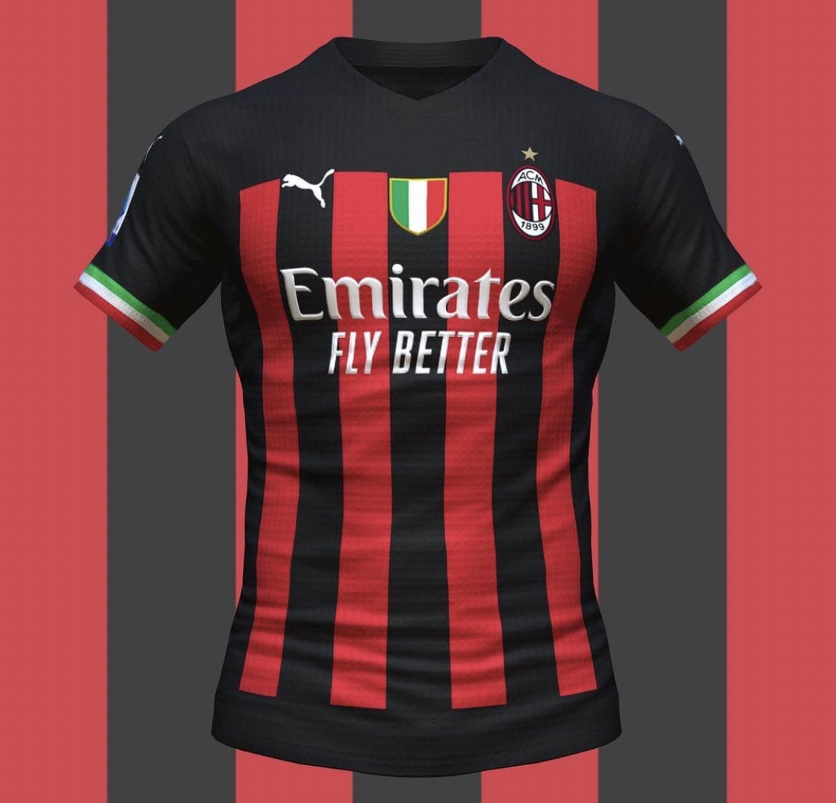 99% penampakan jersey Milan musim depan dengan badge scudetto