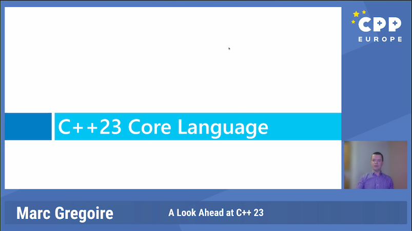 Madalina_Eb's tweet photo. Starting the day with the #Keynote session of Marc Gregoire on C++23 features
#CppEurope #Cplusplus #Cpp #PassionForCoding https://t.co/uCdd89Tlcp