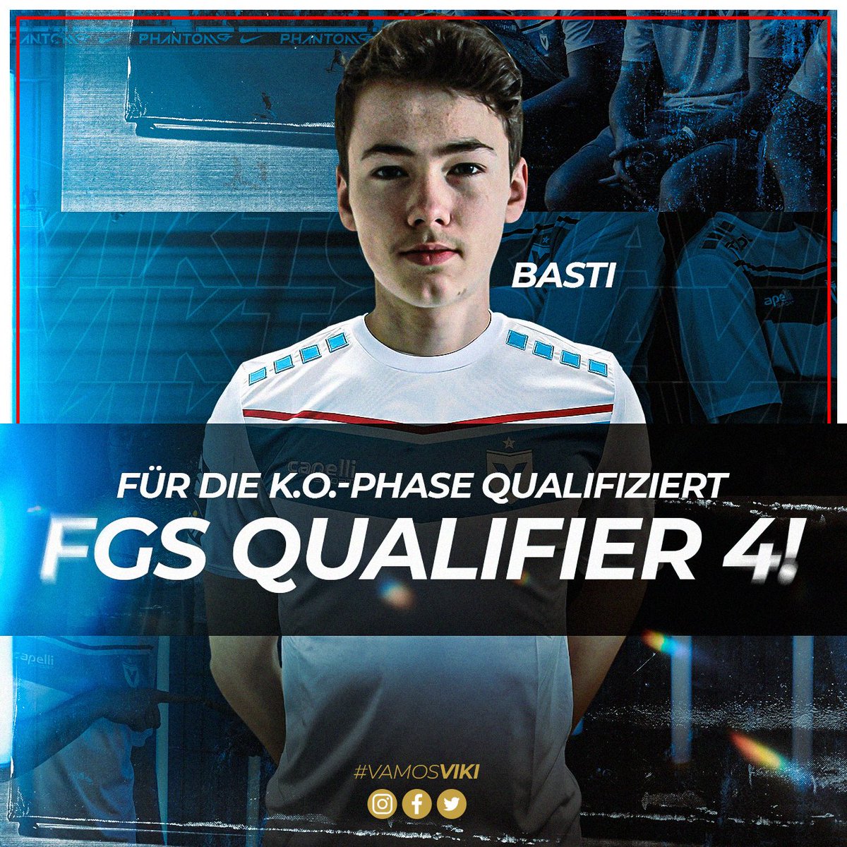 #FGS4 KO-Runde 🏆 
Wir gratulieren Basti zum Erreichen der KO-Runde im letzten Fifa Global Series Qualifier des Jahres. 
In 7 Matches hat er sein Können erneut unter Beweis gestellt und sich mit einem beeindruckenden Comeback sein Ticket für die KO-Runde gesichert. 

#EASportsFC