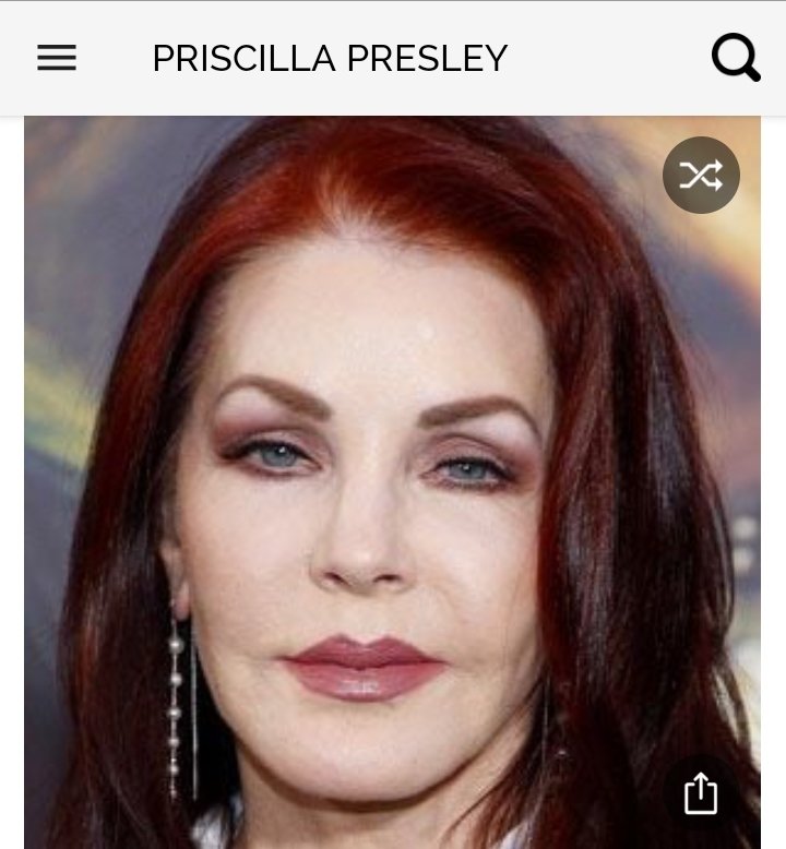 Happy birthday to this great actress.  Happy birthday to Priscilla Presley AKA as the wife of Elvis Presley 