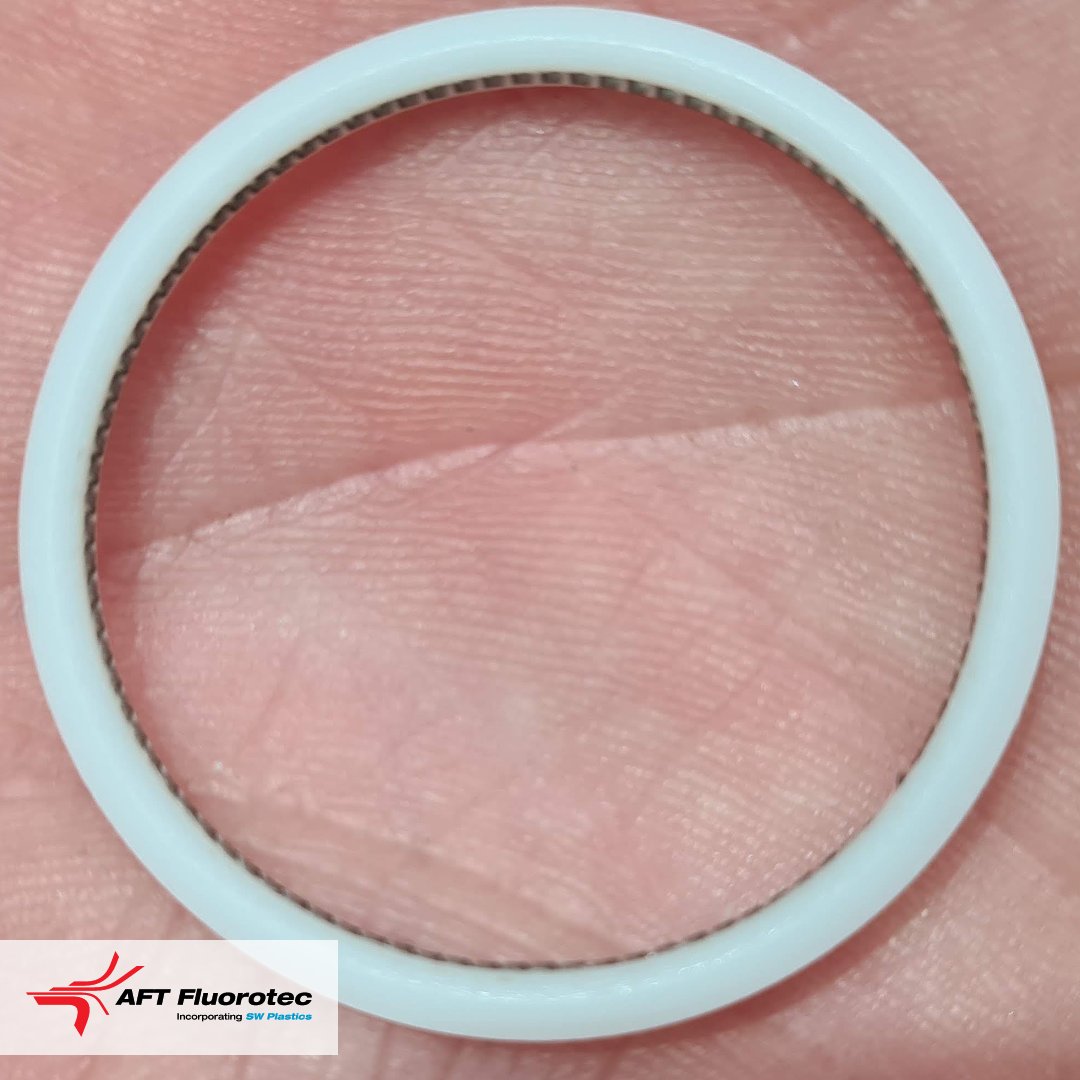 AFTFluorotec's tweet image. A #PCTFE spring seal, which has been machined and cut, and then the spring is inserted by hand by our trained staff to fit perfectly inside the ring.
fluorotec.com/manufacturing/…