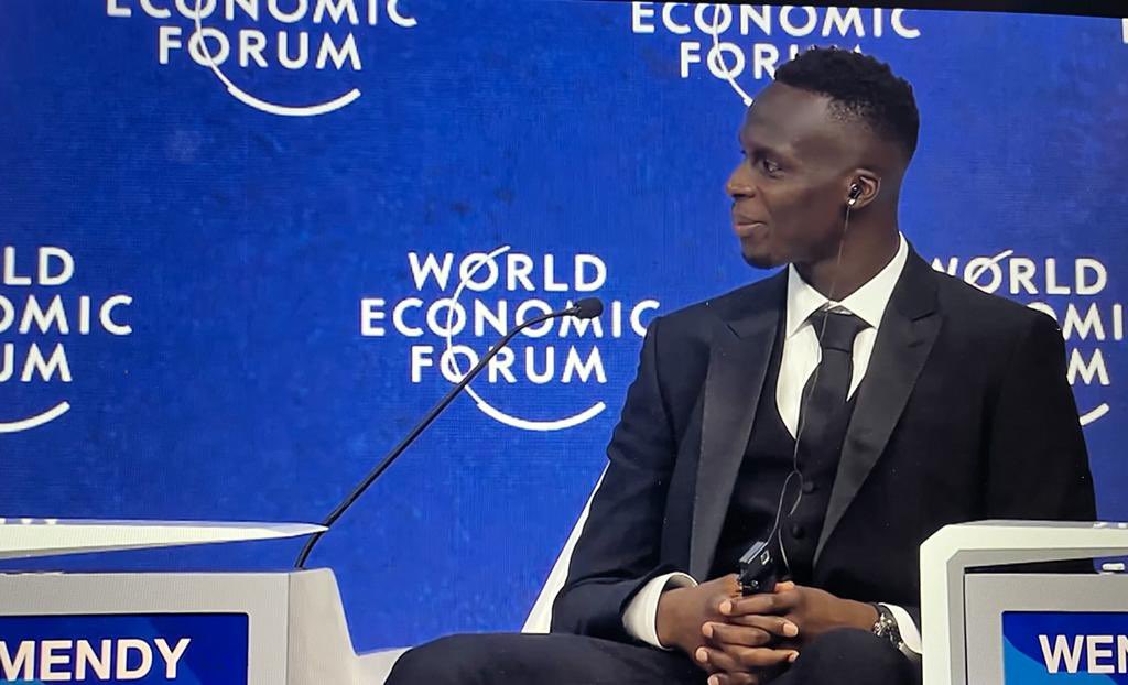 edou_mendy_'s tweet photo. I would like to thank his Highness @TamimBinHamad and @FIFAcom President Gianni Infantino for inviting me to the @wef in Davos. 

This conference was a great moment of sharing with Patrice Motsepe, Gianni Infantino, @Ronaldo, Jill Ellis, Hassan Al Thawadi &amp; Arsène Wenger. https://t.co/ZhvBgN6xBQ