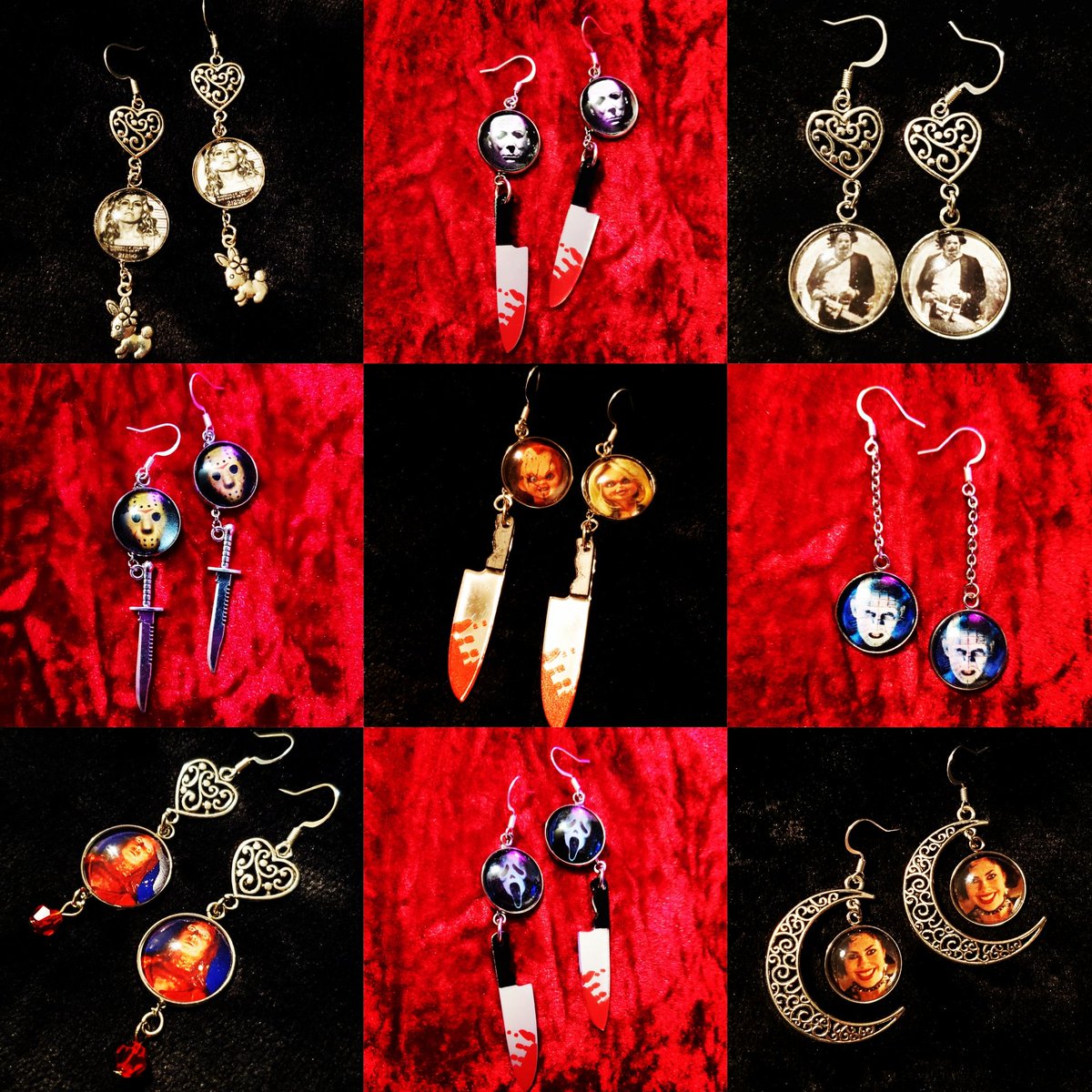 CosmicCryptShop's tweet image. Horror jewelry🔪🩸