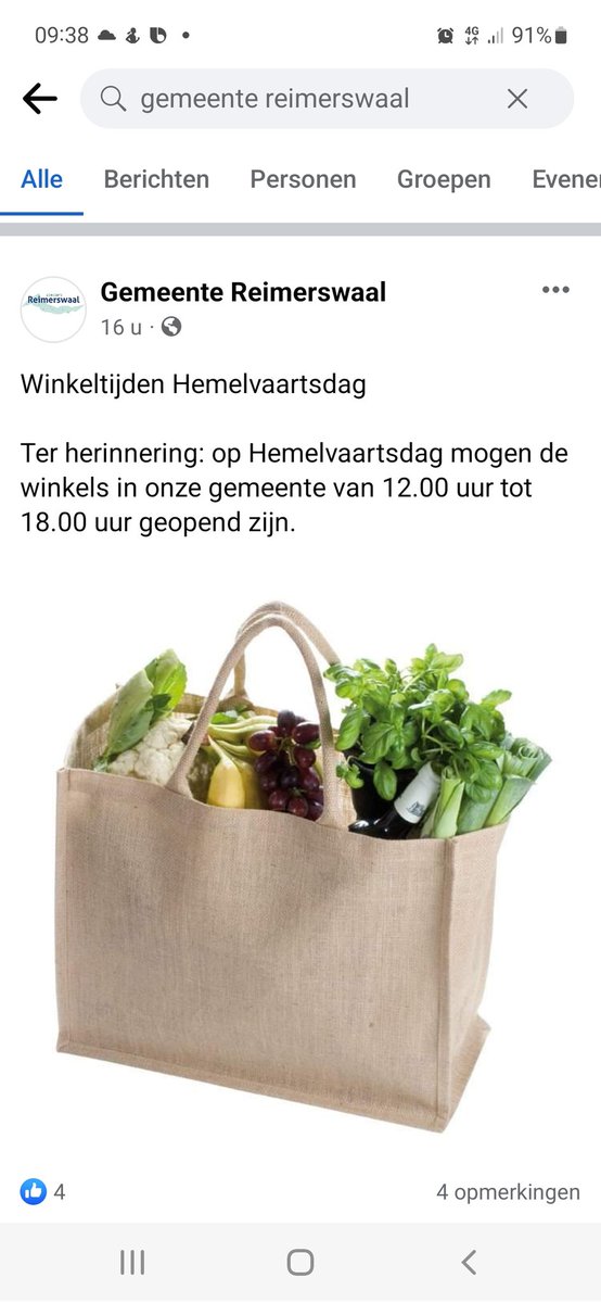 As donderdag mogen we pas om 12 uur open .de boete is het niet waard om eerder open te gaan  wil je toch boodschappen of een lunch bestel dan online .je kan hem dan voor !!! de winkel ophalen.