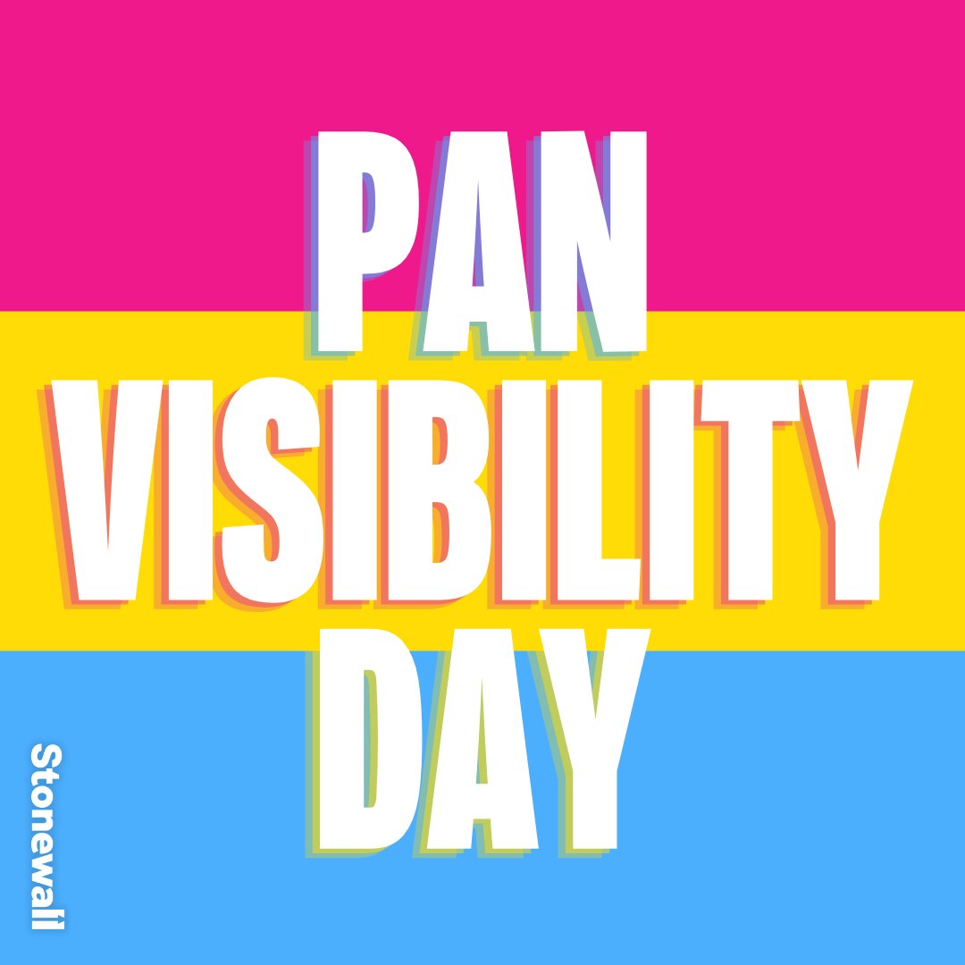 Happy #PanVisibilityDay! 💗💛💙

In our new blog, we're exploring what it means to be pansexual, and debunking 5 common misconceptions about this part of the LGBTQ+ community.

Read here ➡️ stonewall.org.uk/about-us/news/…