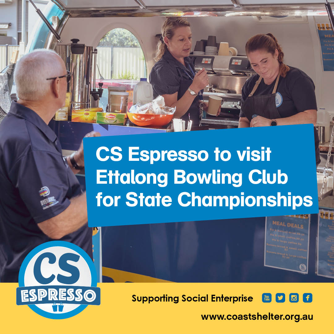 CS Espresso will be at Ettalong Bowling Club for the NSW State Bowling Championships from 20th-29th May – we will return to our usual spot @BoothsMtrGroup after the event. If you are in the area come and grab a coffee &amp; say hi <a href="/ettalongbowlo/">EttalongBowlingClub</a>