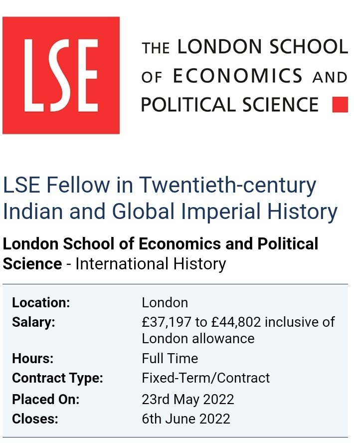 Job! Two-year teaching post-doc in London with primary focus on India, ideal for someone working on South Asia across the 1947 divide.