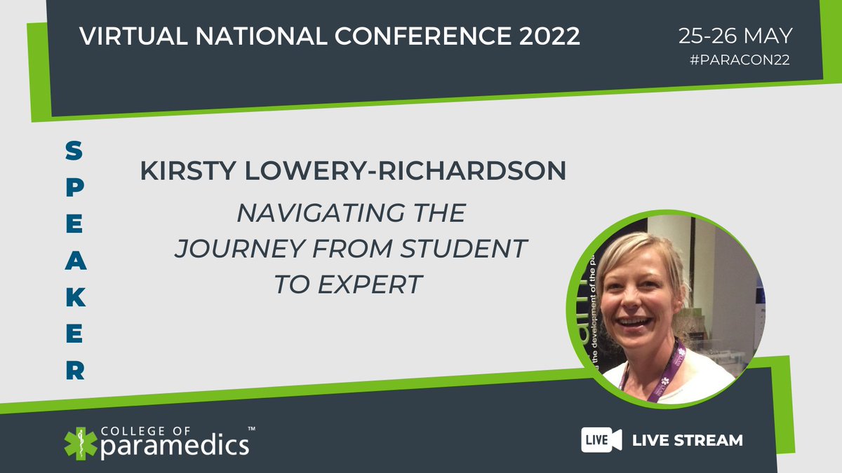 ParamedicsUK's tweet photo. Are you an NQP or student? @Kirsty_LLR kicks off #ParaCon22 tomorrow morning with this must listen conference session.
Last chance to get tickets here.. https://t.co/NJsRyVzzzZ #ParaCPD https://t.co/NCxnqpM7wf