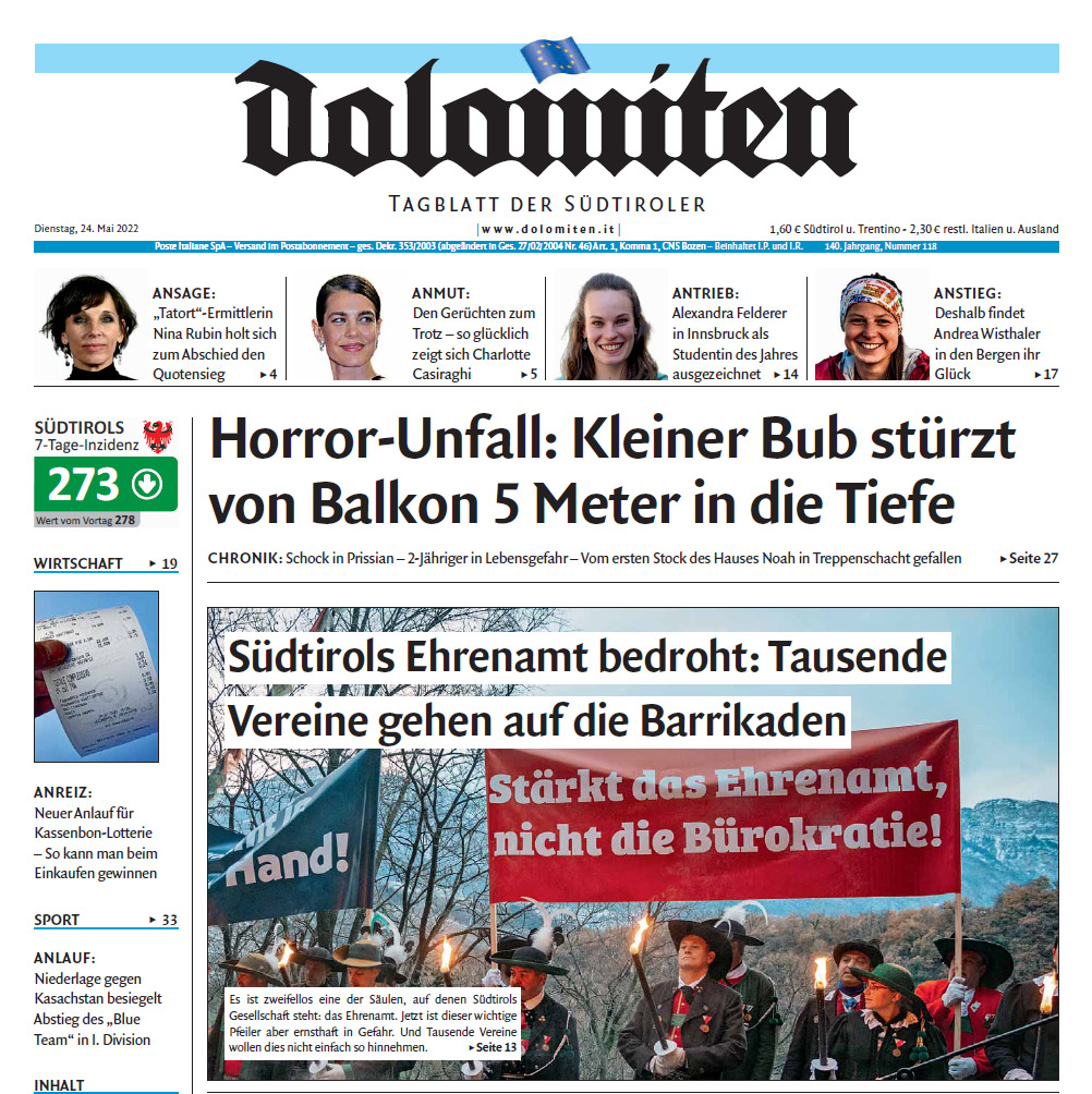 schuetzentirol's tweet photo. 📢 𝗘𝗵𝗿𝗲𝗻𝗮𝗺𝘁 𝗶𝗻 𝗡𝗼𝘁
Südtirols Ehrenamt bedroht: Tausende Vereine gehen auf die Barrikaden. 15 Südtiroler Verbände haben Unterschriften gesammelt.
#tirol #ehrenamt #inNot #bozen #SSB #schützen #ehrenamtInSüdtirolerHand #vereine #kultur #tradition #identität https://t.co/WJmqQPWKP7
