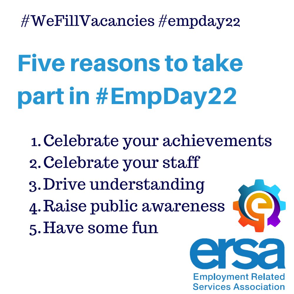 Five reasons to take part in Employability Day on 17 June! Read more at employabilityday.com 

#WeFillVacancies #EmpDay22